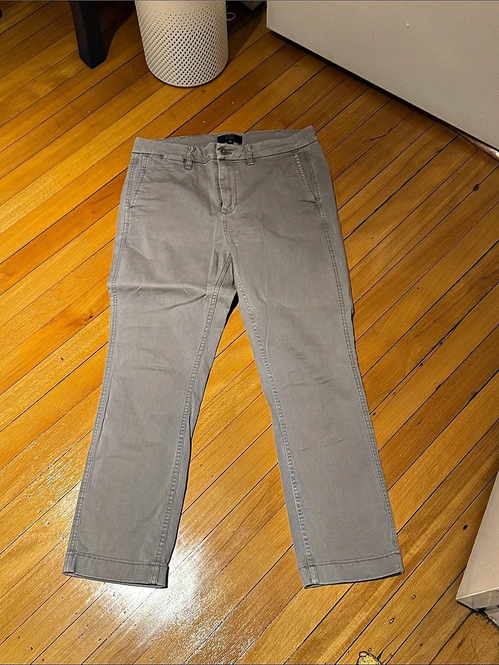 J.Crew Chino Women's Gray Pants Waist 28 Like New